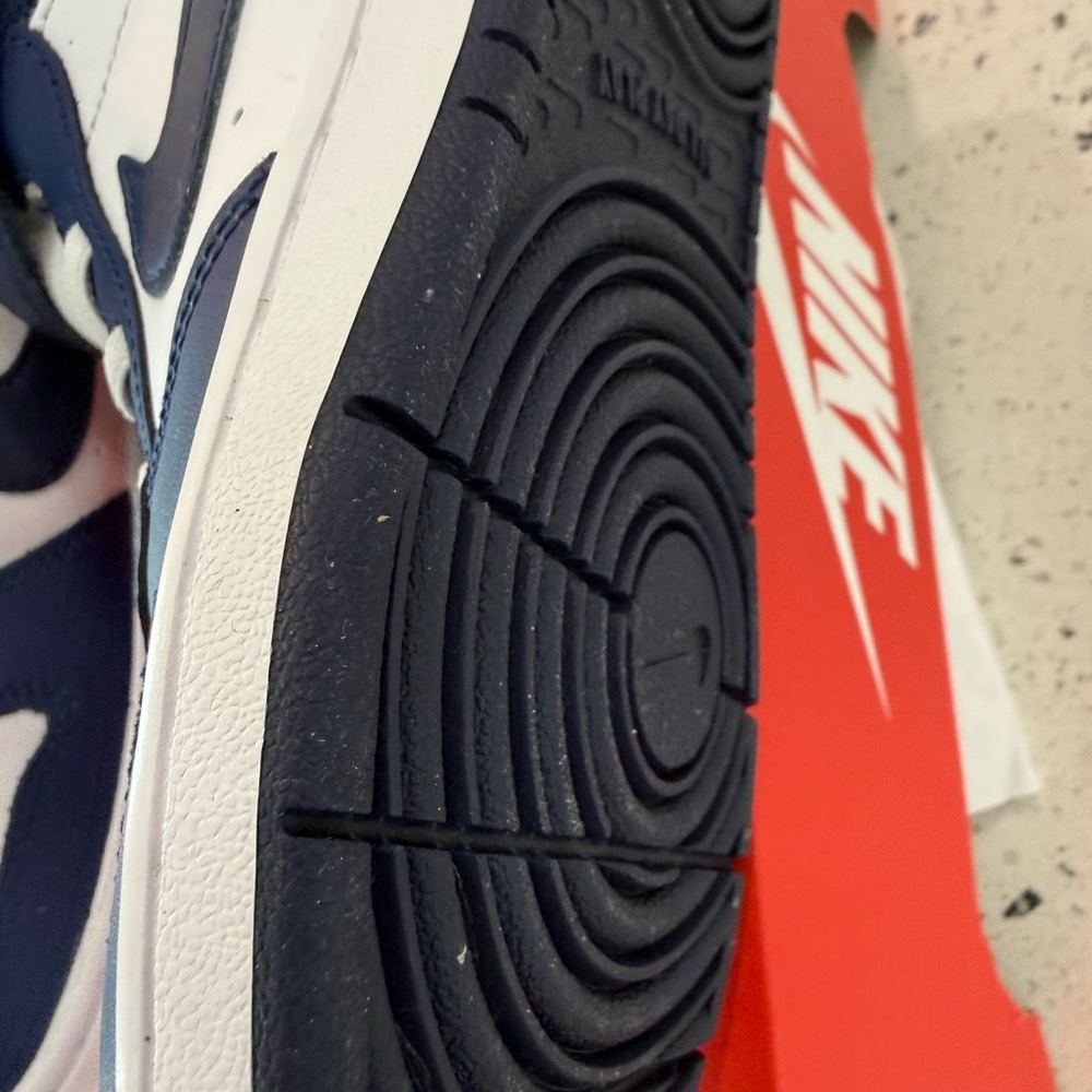 New boys girls Nike Kids High-Top Sneakers - Navy & White Sz 1.5 - Picture 9 of 9